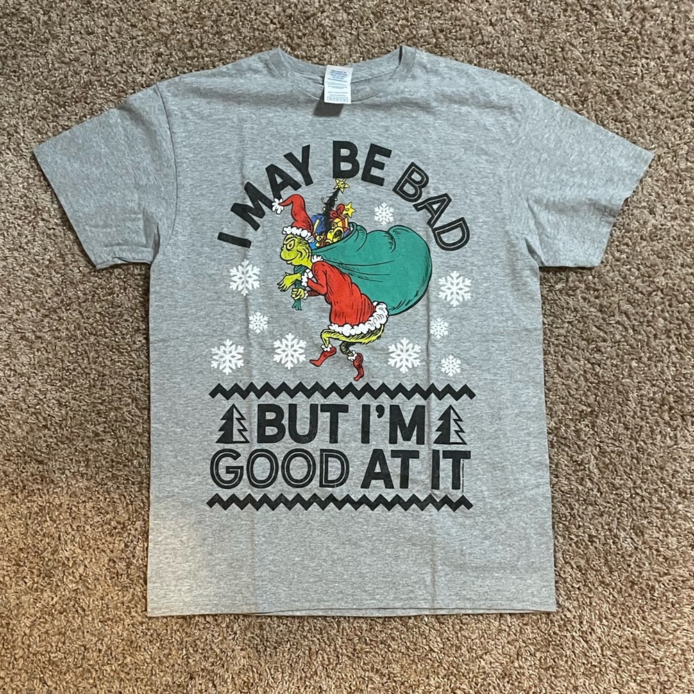 The Grinch Funny Christmas T-Shirt (Medium)